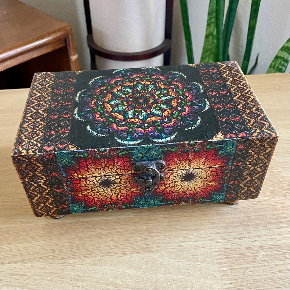 Handcrafted in Mexico Artisan Wood Box